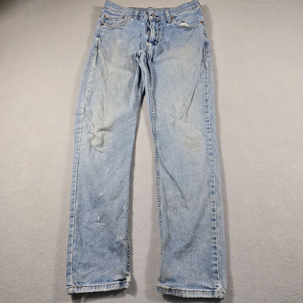 Levi's 505 Men's 31x30 Light Wash Blue Regular Fit Jeans